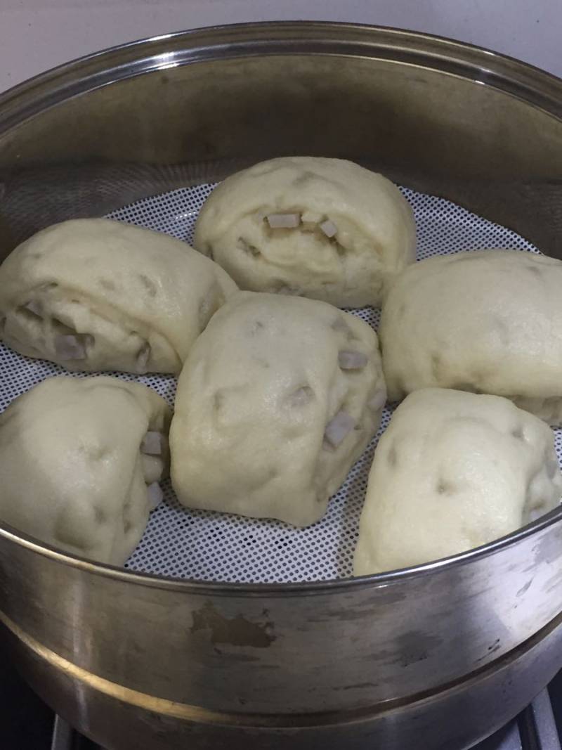 Steps for Making Fresh Milk and Taro Steamed Bun