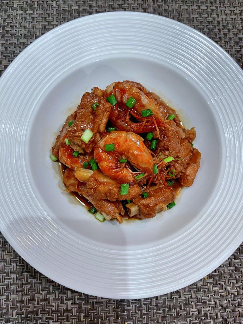 Braised Pork Ribs with Shrimp