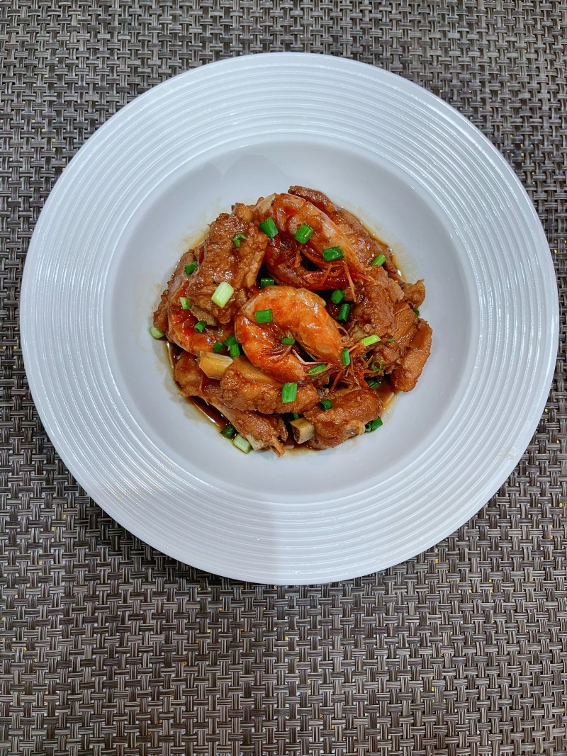 Braised Pork Ribs with Shrimp