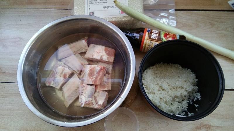 Teriyaki Pork Rib Rice (Microwave) Preparation Steps