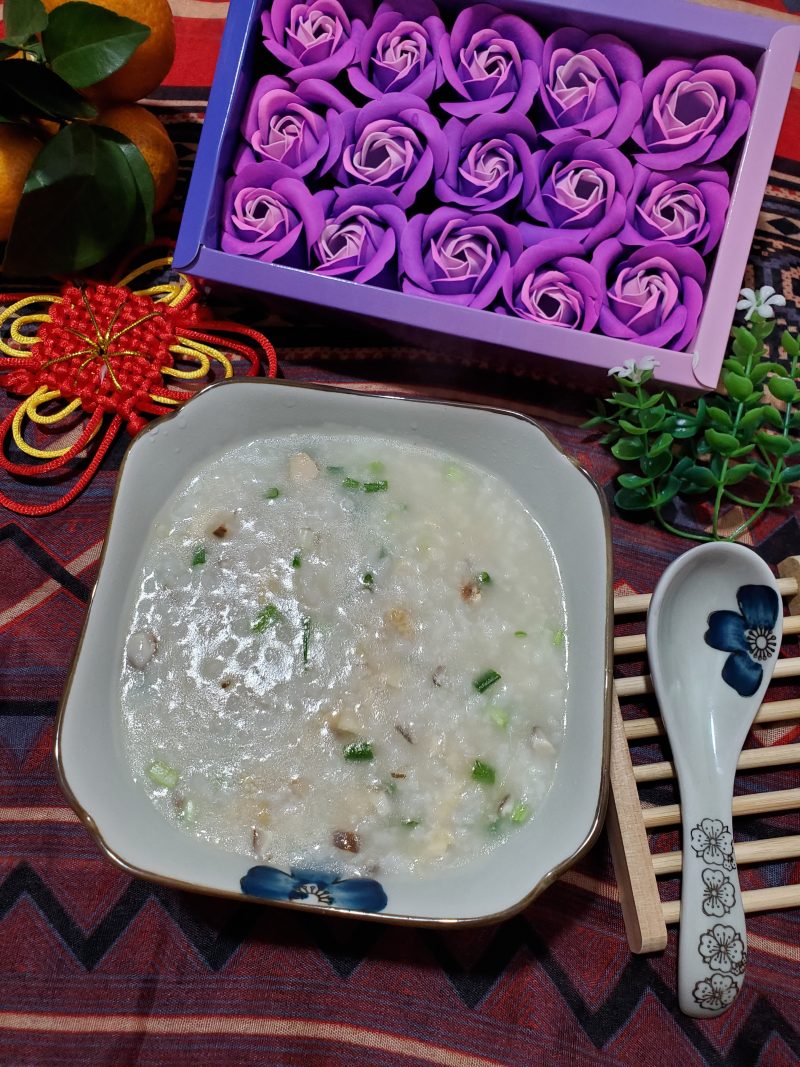 Mushroom and Chicken Congee