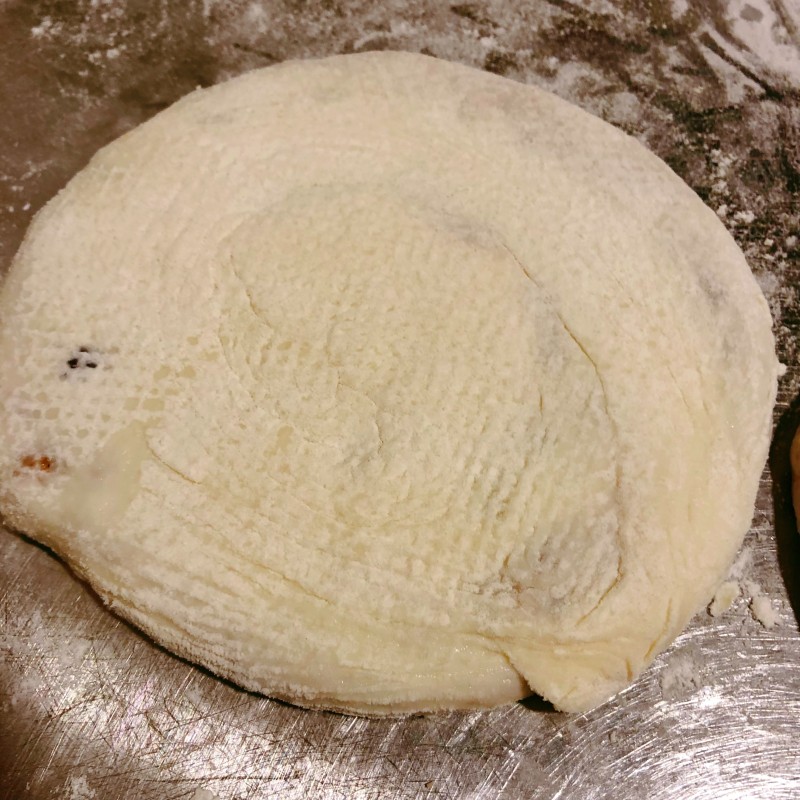 Steps for Making No-Knead Meat Pie