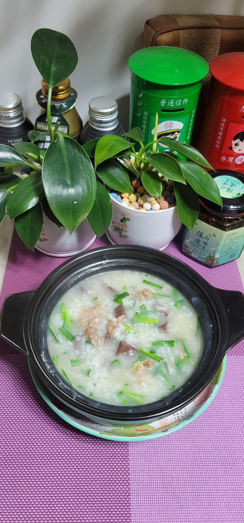 Steps for Cooking Pork and Beef Congee with Chives