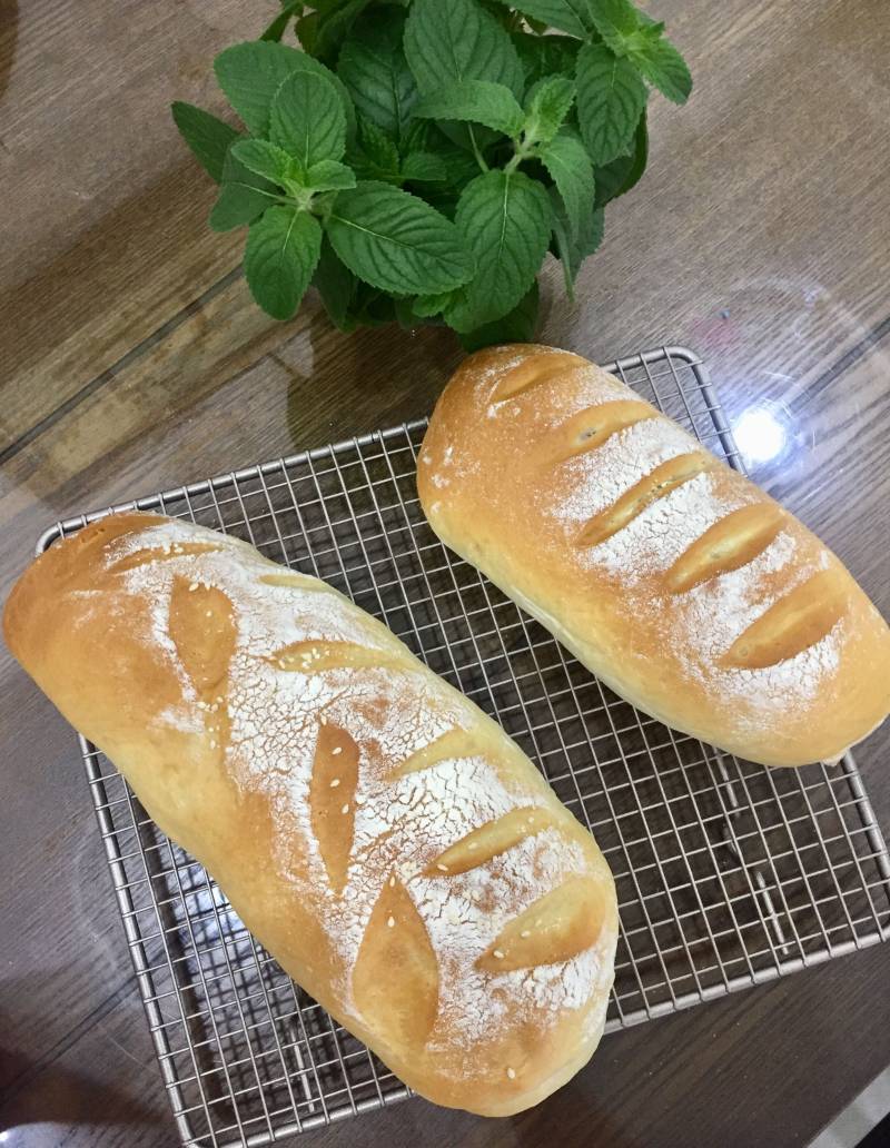 Ham and Cheese Bread, Old Dough Fermentation Version