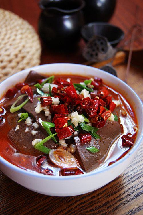 Tempting Taste Buds - Duck Blood in Chili Sauce