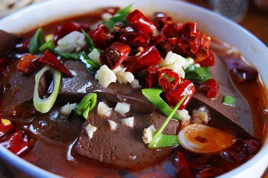 Tempting Taste Buds - Duck Blood in Chili Sauce