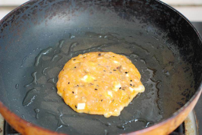 Milky Salmon Pumpkin Pancakes - Nutritious Meal for Kids Cooking Steps