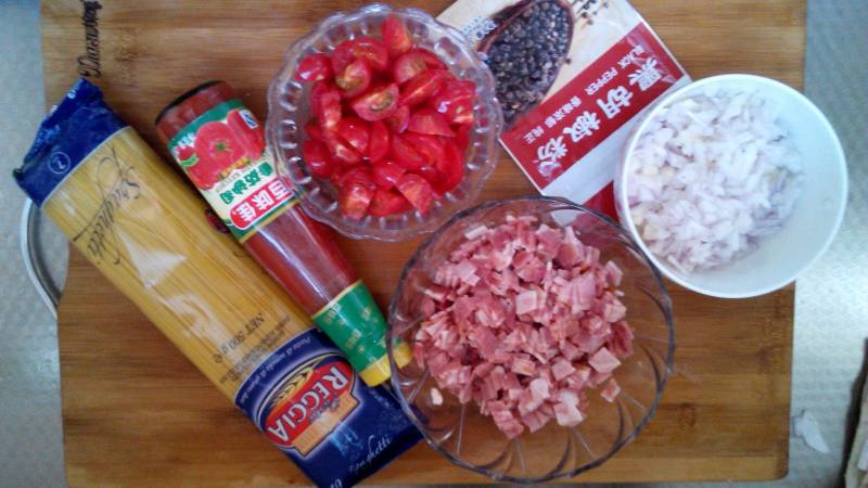 Steps to Make Bacon Spaghetti