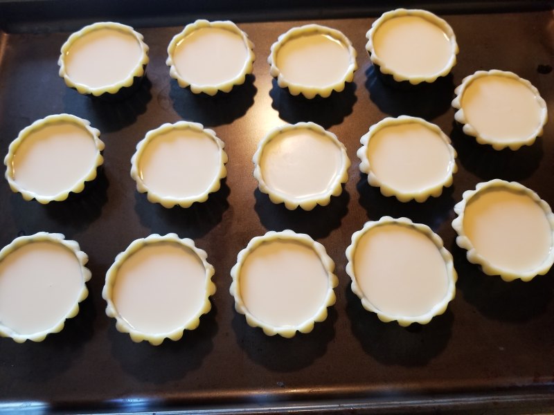 Steps for Making Egg Tarts