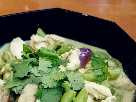 Steps for making Thai Green Curry