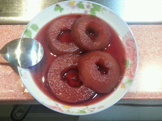 Red Wine Stewed Pears