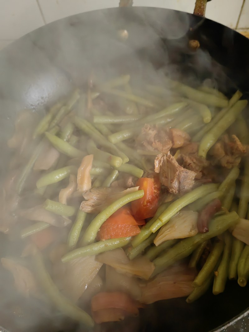 Boneless Chicken and Green Bean Stew Cooking Steps