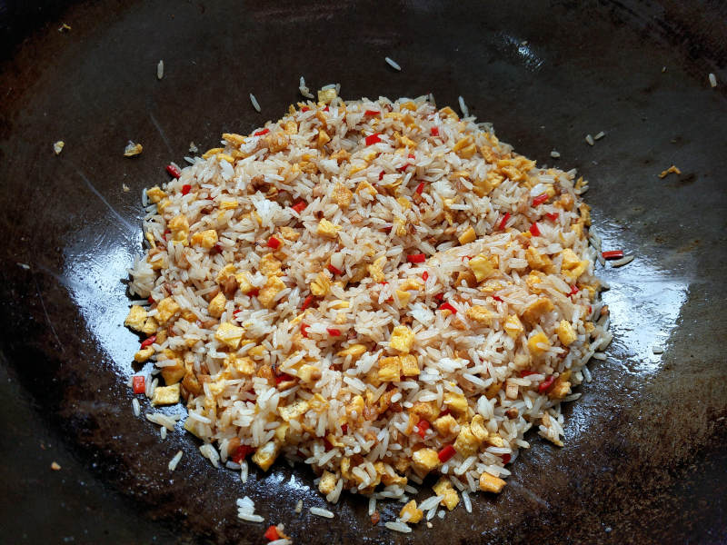 Steps to Make Radish and Egg Fried Rice