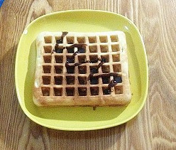 Grid Temptation - Waffle (Baking Powder Version, 2 Waffles) Making Steps