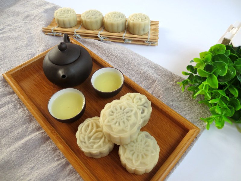 Steps to Make White Jade Ice Skin Mooncake