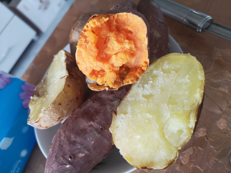 Steps for Baked Sweet Potato and Potato