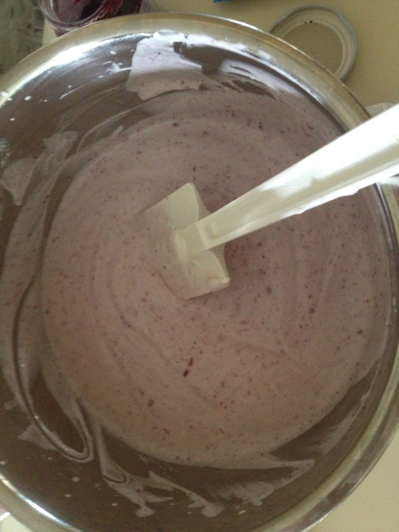 Blueberry Mousse Making Steps