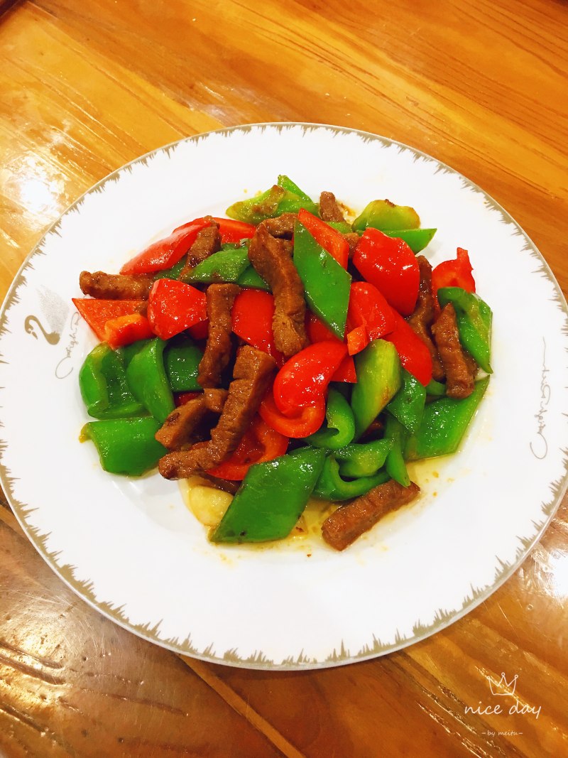 Steps for Cooking Stir-Fried Beef with Bell Peppers