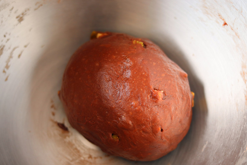 Steps for making Walnut Raisin Chocolate Bread