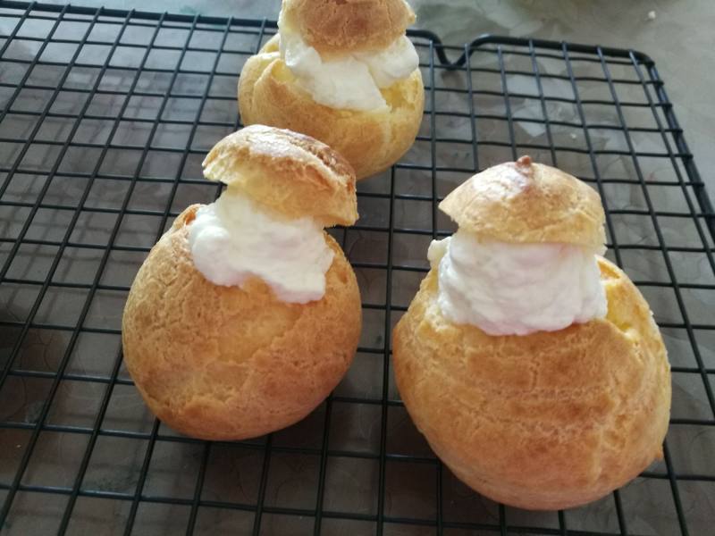 Whack-a-Mole Cream Puffs Making Steps