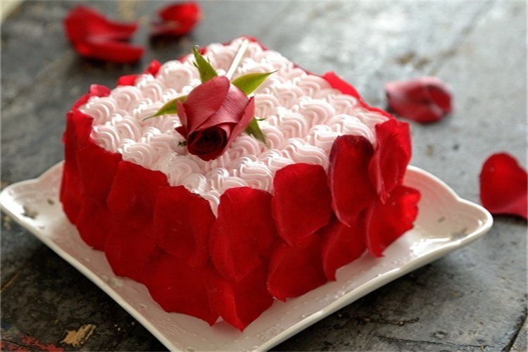 【Tomato Recipe】Rose Valentine's Day Cake - Sending a Rose Cake is Better Than Sending Roses - Preparation Steps