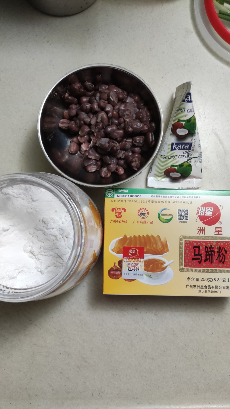 Steps for Making Red Bean Coconut Milk Pudding