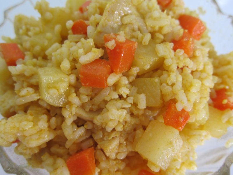 Turn Waste into Treasure: Curry Fried Rice with Meat