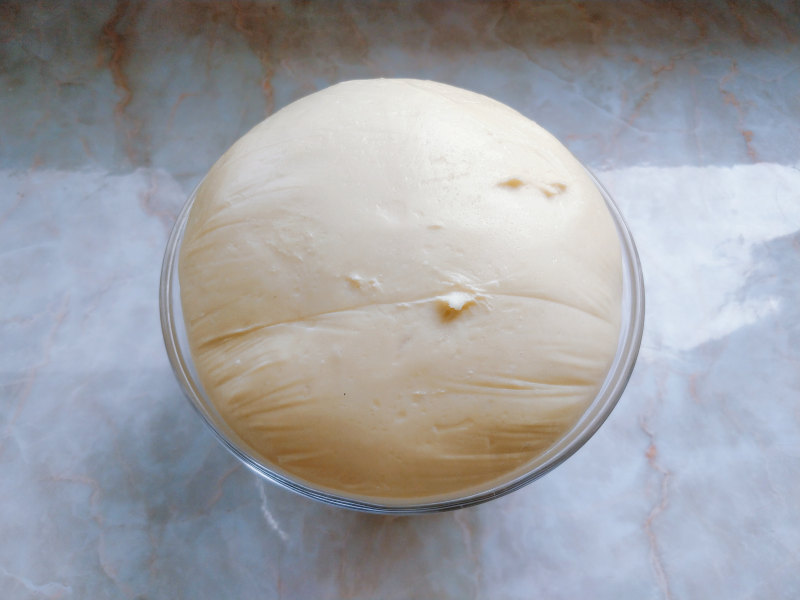 Cooking Steps for Egg Yolk, Pork Floss, Mashed Taro, and Red Bean Bun