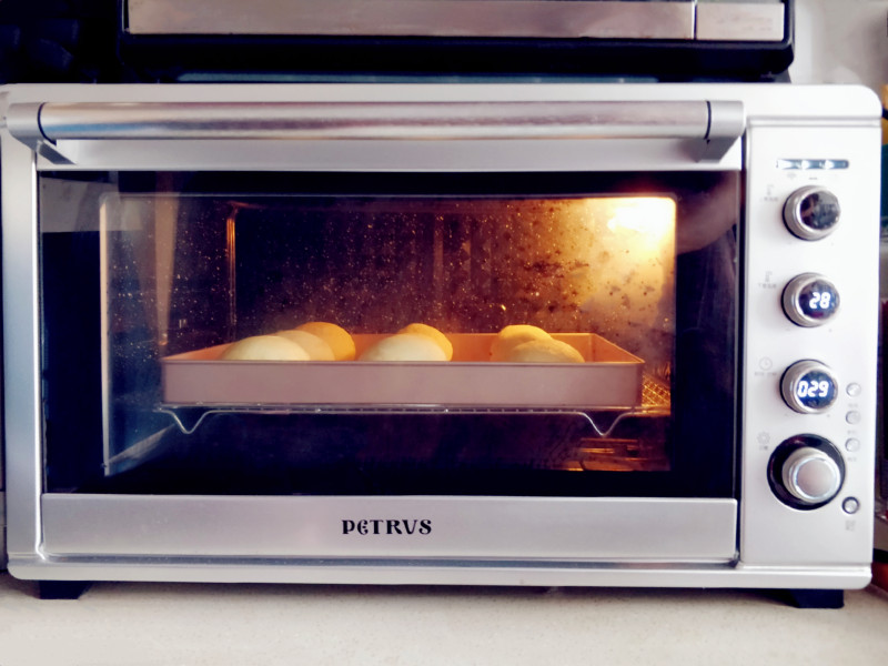 Cooking Steps for Egg Yolk, Pork Floss, Mashed Taro, and Red Bean Bun