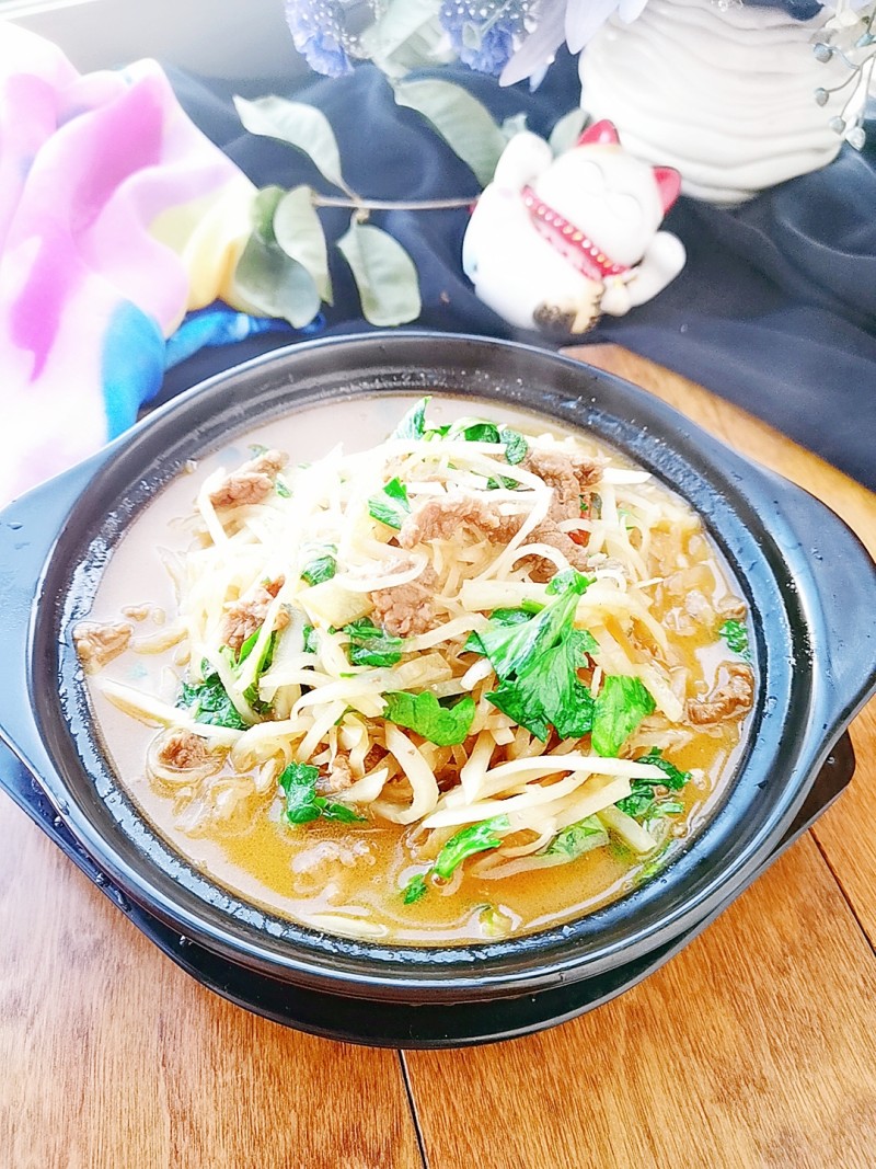 Steps for Stir-Fried Beef with Radish