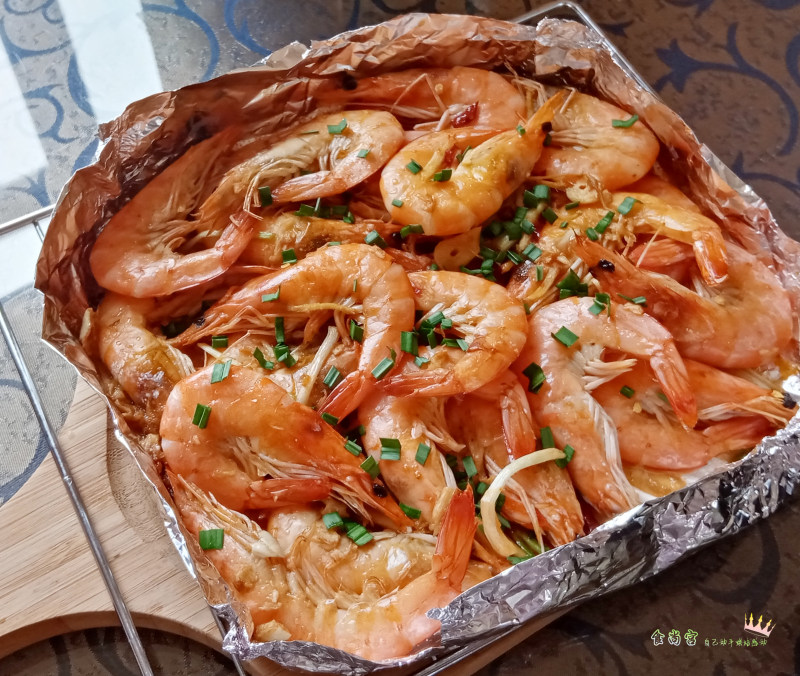 Grilled Shrimp in Foil, Garlic Shrimp, Oven-Baked Shrimp, Oven-Baked Vegetables