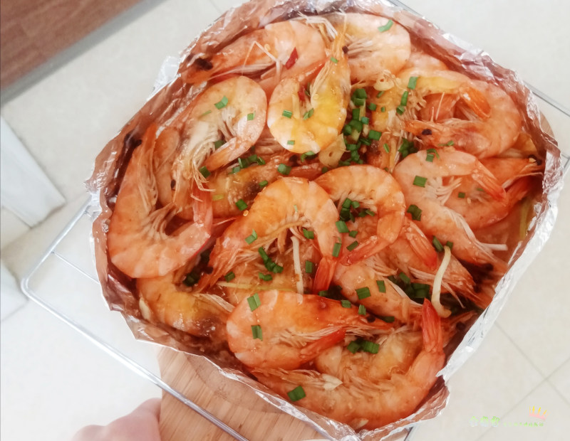 Grilled Shrimp in Foil, Garlic Shrimp, Oven-Baked Shrimp, Oven-Baked Vegetables Cooking Steps