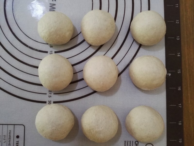 Brown Wheat Red Bean Triangle Buns Making Steps