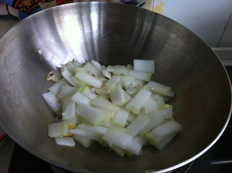 Steps for making Crab Mushroom and Dried Shrimp Winter Melon Soup