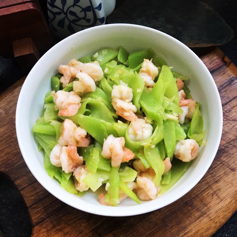 Sautéed Bamboo Shoots with Shrimp