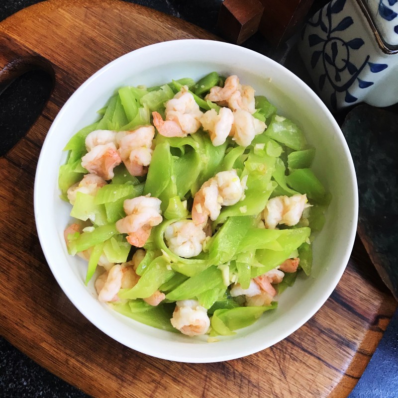 Sautéed Bamboo Shoots with Shrimp