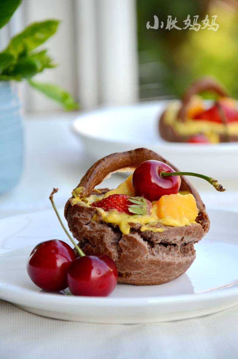 Fruit Basket Ice Cream Puff