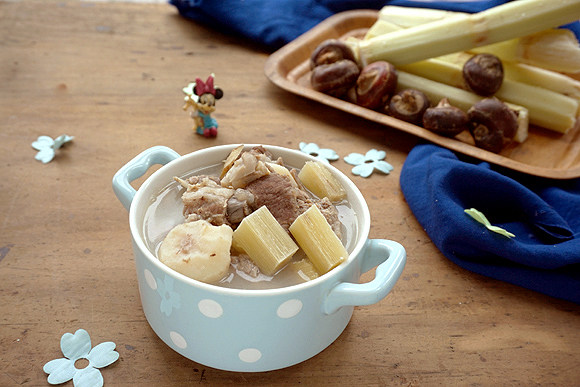 Lotus Root, Sugarcane, Lamb, and Pork Rib Soup