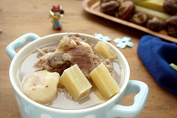 Lotus Root, Sugarcane, Lamb, and Pork Rib Soup