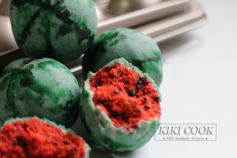 Five-Color Watermelon Cake Balls