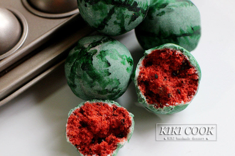 Five-Color Watermelon Cake Balls