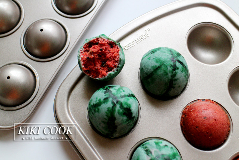 Five-Color Watermelon Cake Balls