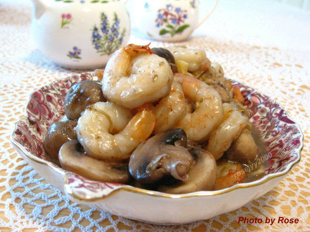 Shrimp and Mushroom Stir Fry