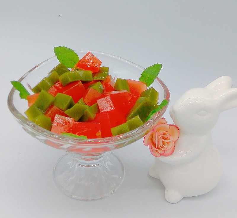 Green Tea Watermelon Jelly