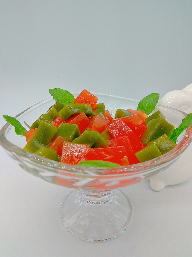 Green Tea Watermelon Jelly