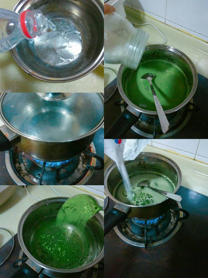 Steps to make Green Tea Watermelon Jelly