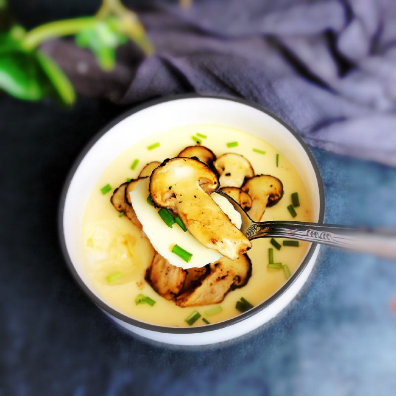 Matsutake Mushroom and Steamed Egg