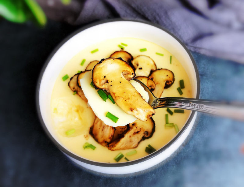 Matsutake Mushroom and Steamed Egg