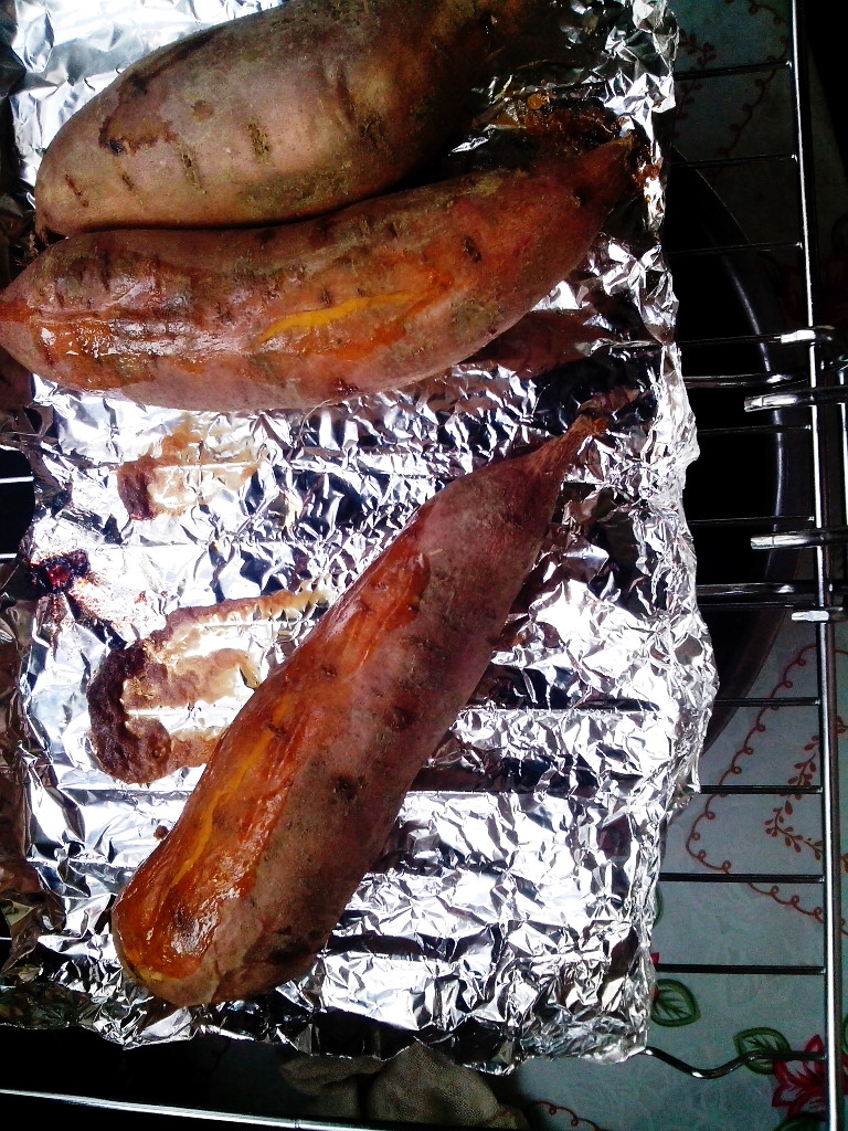 Steps for Baked Sweet Potatoes