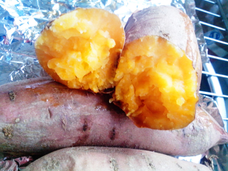 Steps for Baked Sweet Potatoes